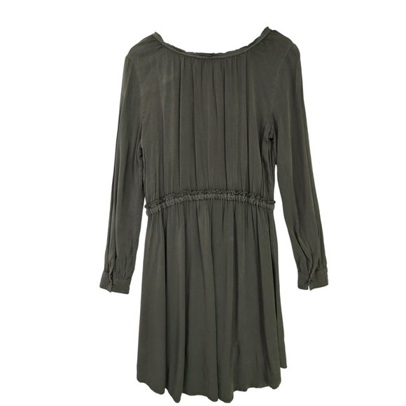 Anthropologie Holding Horses Ocala Dress Womens 10 Green Western Minimalist Boho - Picture 4 of 13